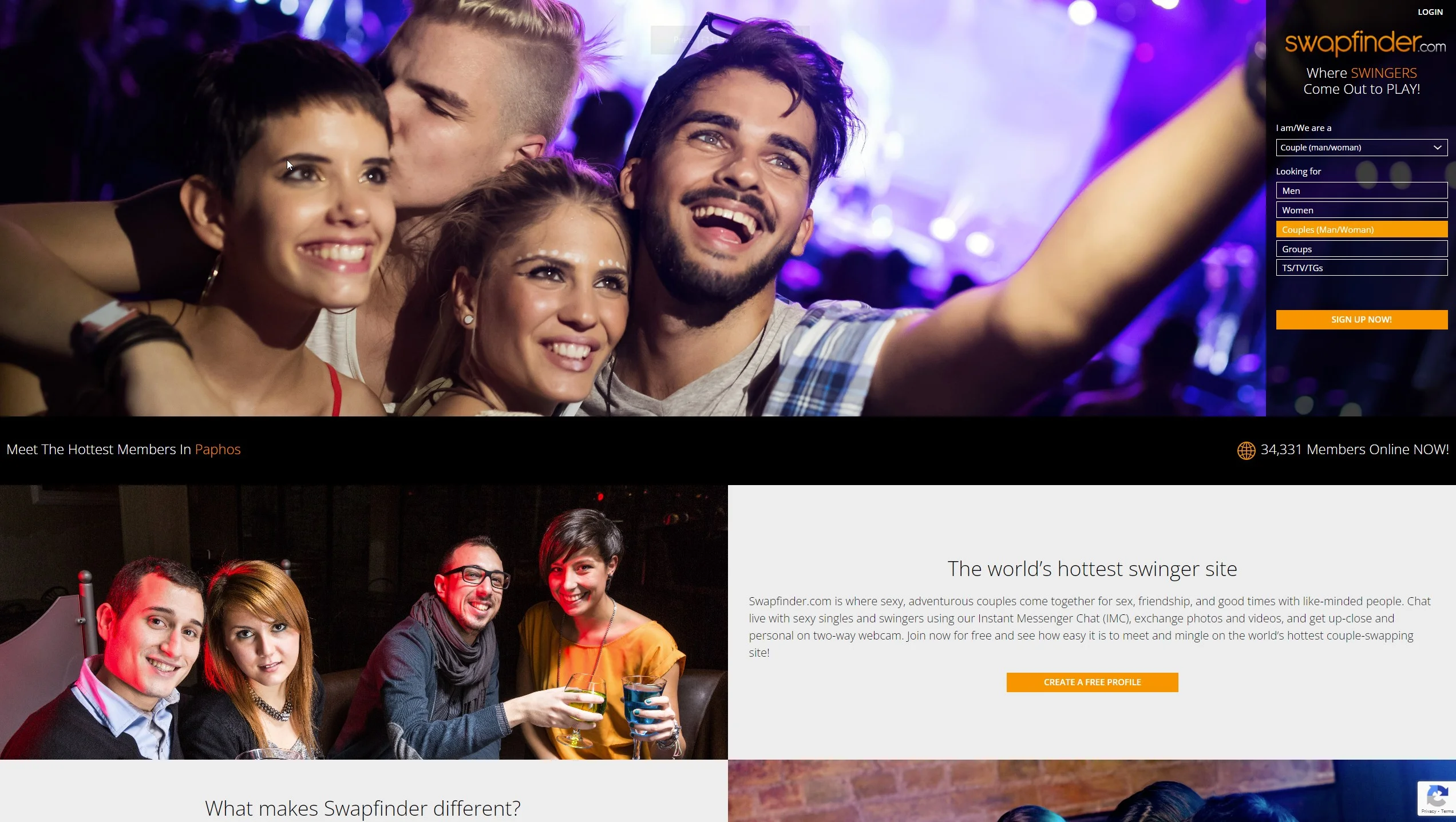SwapFinder.com Review: App, Features & Costs | TheSexGuide